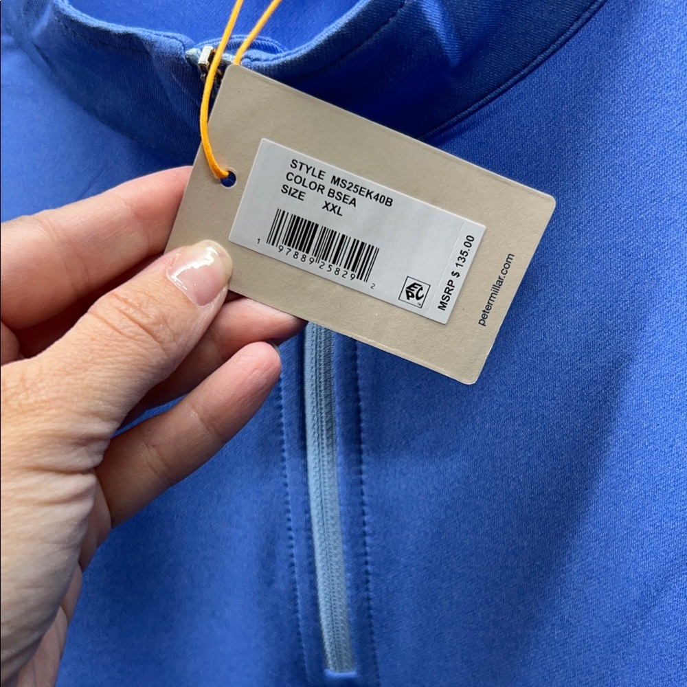 Peter Millar Light Blue Pullover - image 3